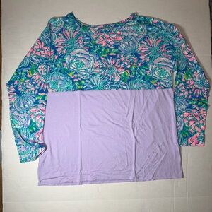 Lilly Pulitzer Multicolor Floral Long Sleeve Top
